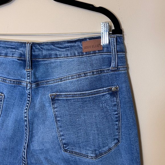 Judy Blue Wide Leg Jeans - Women's Size 14W - Blue - Picture 4 of 10